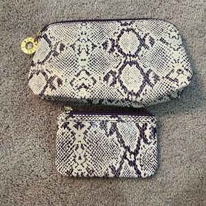 Estée Lauder makeup bag and small coin bag